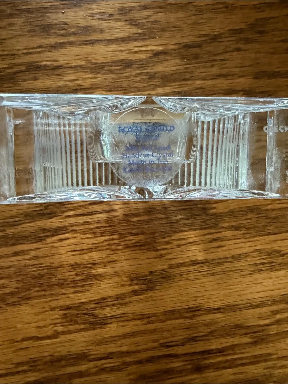 Royal Limited Crystal Desk Clock 24% Full Lead Crystal